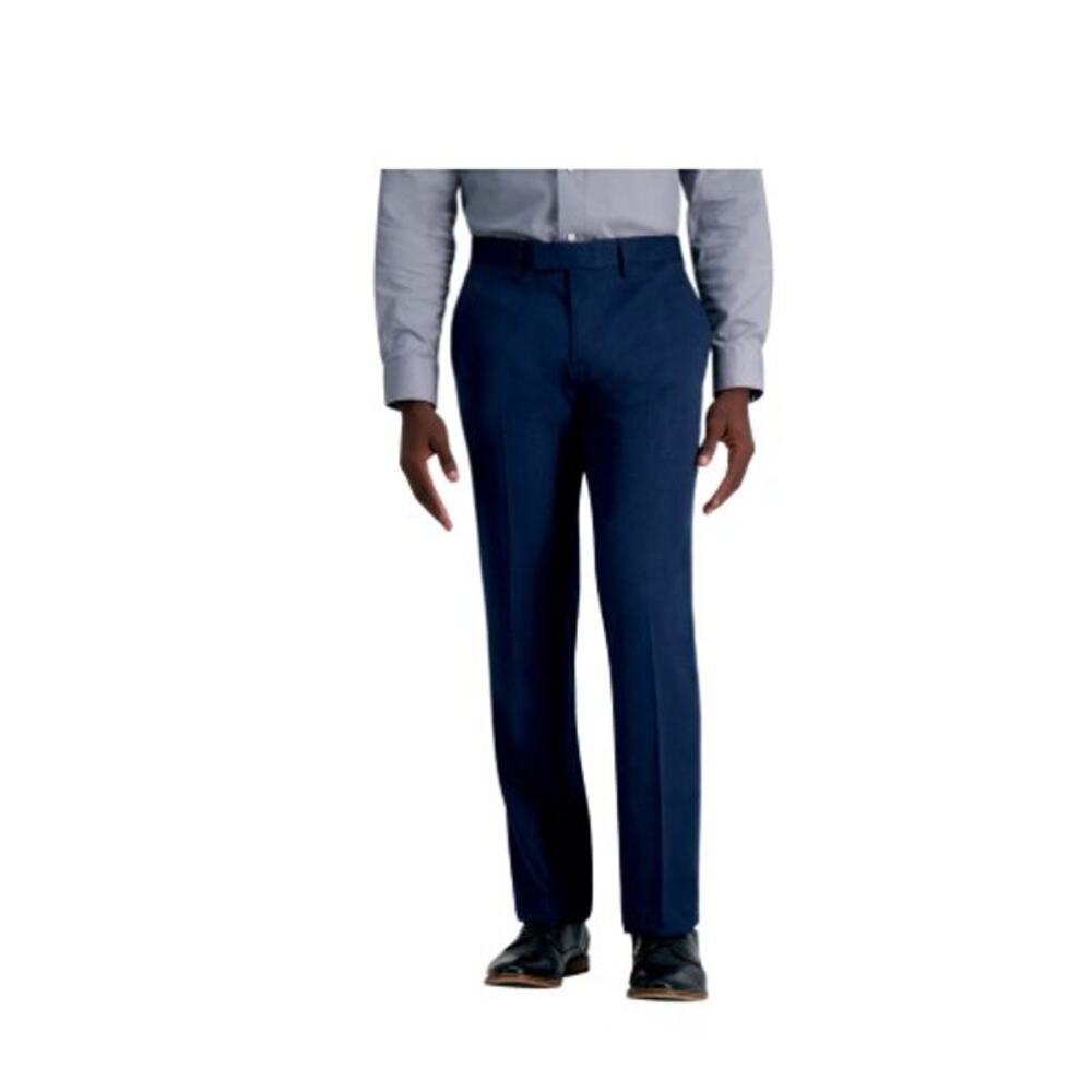 Kenneth Cole Reaction Men's Slim Fit Flat Front Dress Pant Blue Size 29x30